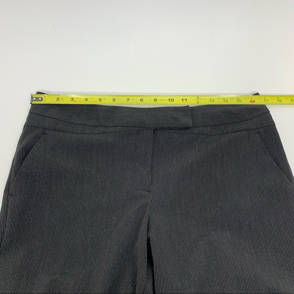 Worthington Modern Fit Pinstripe Charcoal Straight Leg Career Dress Pants Nwt 10 - Picture 12 of 16
